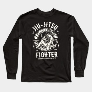 jiu jitsu fighter Long Sleeve T-Shirt